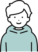若い男性のイラスト